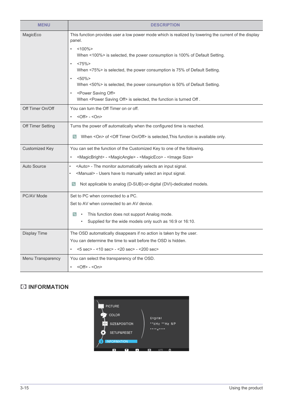 Information | Samsung LS23PUZKFVUZA User Manual | Page 46 / 81