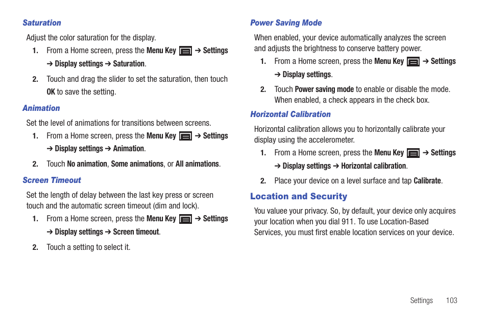 Location and security | Samsung GT-P1010CWAXAR User Manual | Page 107 / 147