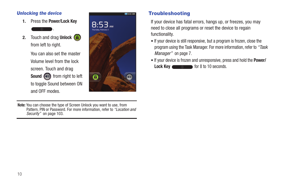 Troubleshooting | Samsung GT-P1010CWAXAR User Manual | Page 14 / 147