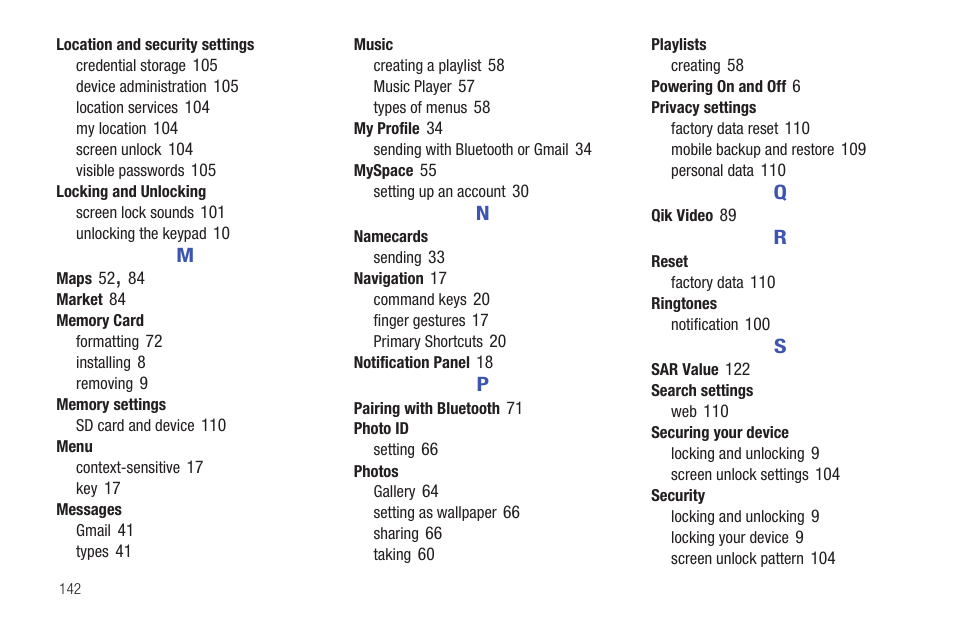 Samsung GT-P1010CWAXAR User Manual | Page 146 / 147