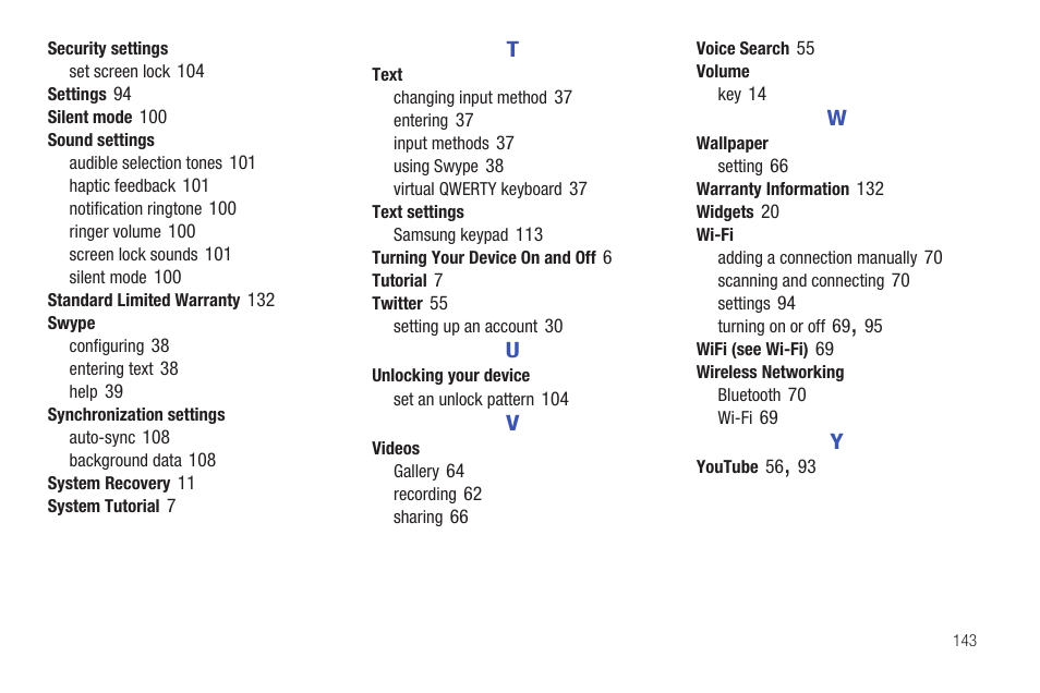 Samsung GT-P1010CWAXAR User Manual | Page 147 / 147