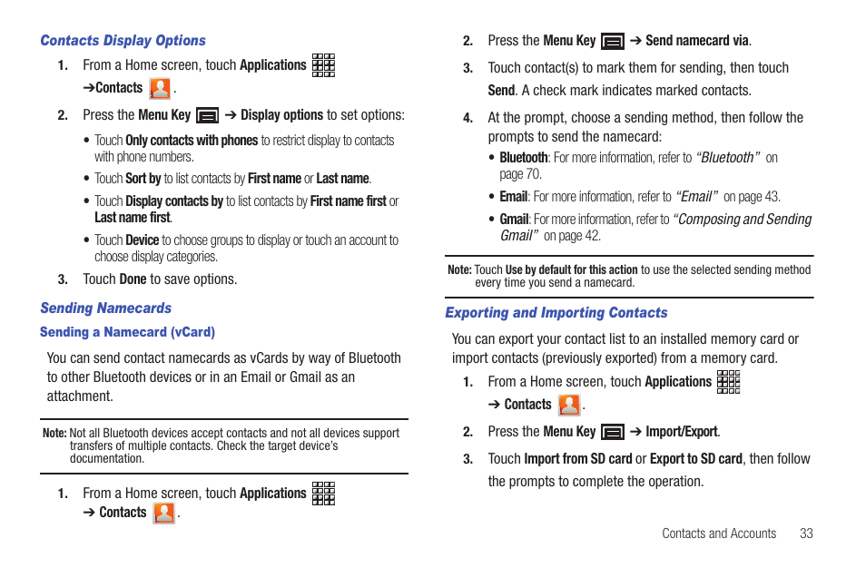 Samsung GT-P1010CWAXAR User Manual | Page 37 / 147