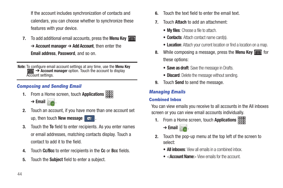 Samsung GT-P1010CWAXAR User Manual | Page 48 / 147