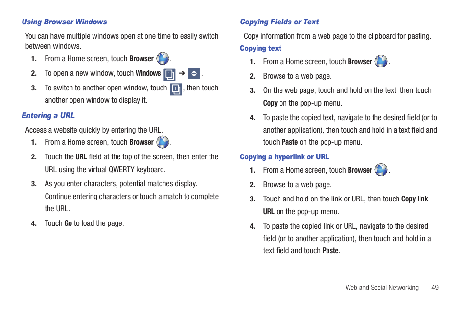 Samsung GT-P1010CWAXAR User Manual | Page 53 / 147