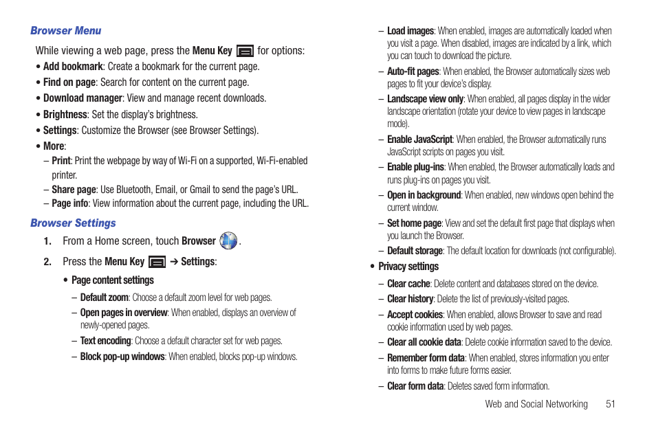 Samsung GT-P1010CWAXAR User Manual | Page 55 / 147