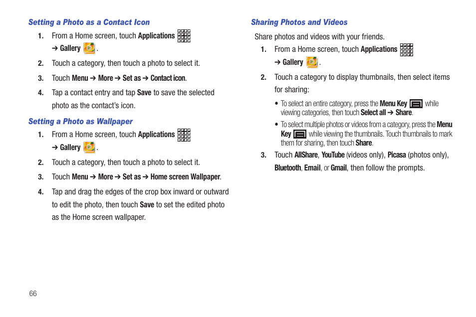 Samsung GT-P1010CWAXAR User Manual | Page 70 / 147