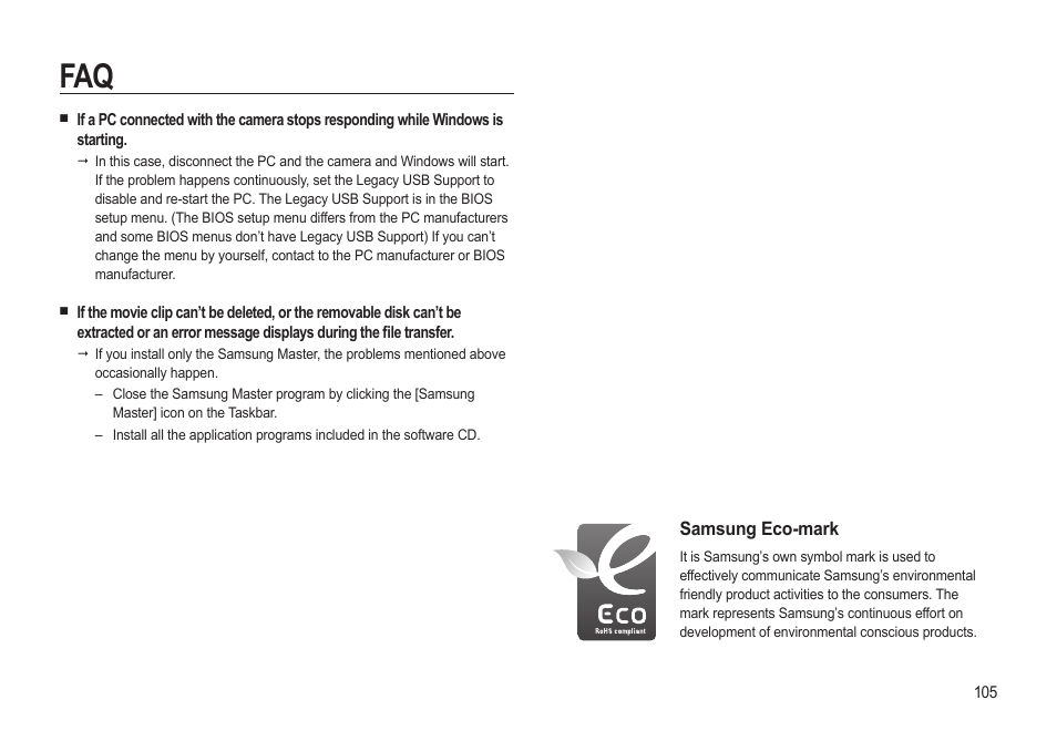 Samsung EC-SL310BBA-US User Manual | Page 106 / 108