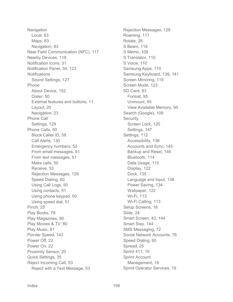 Samsung SPH-L600ZKASPR User Manual | Page 157 / 158