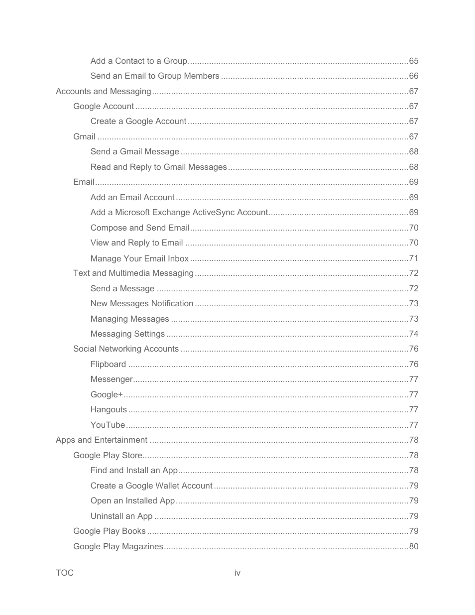 Samsung SPH-L600ZKASPR User Manual | Page 5 / 158