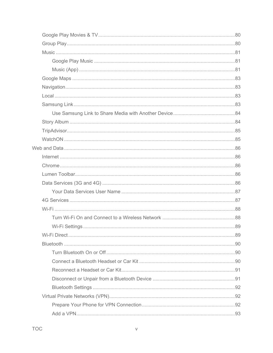 Samsung SPH-L600ZKASPR User Manual | Page 6 / 158