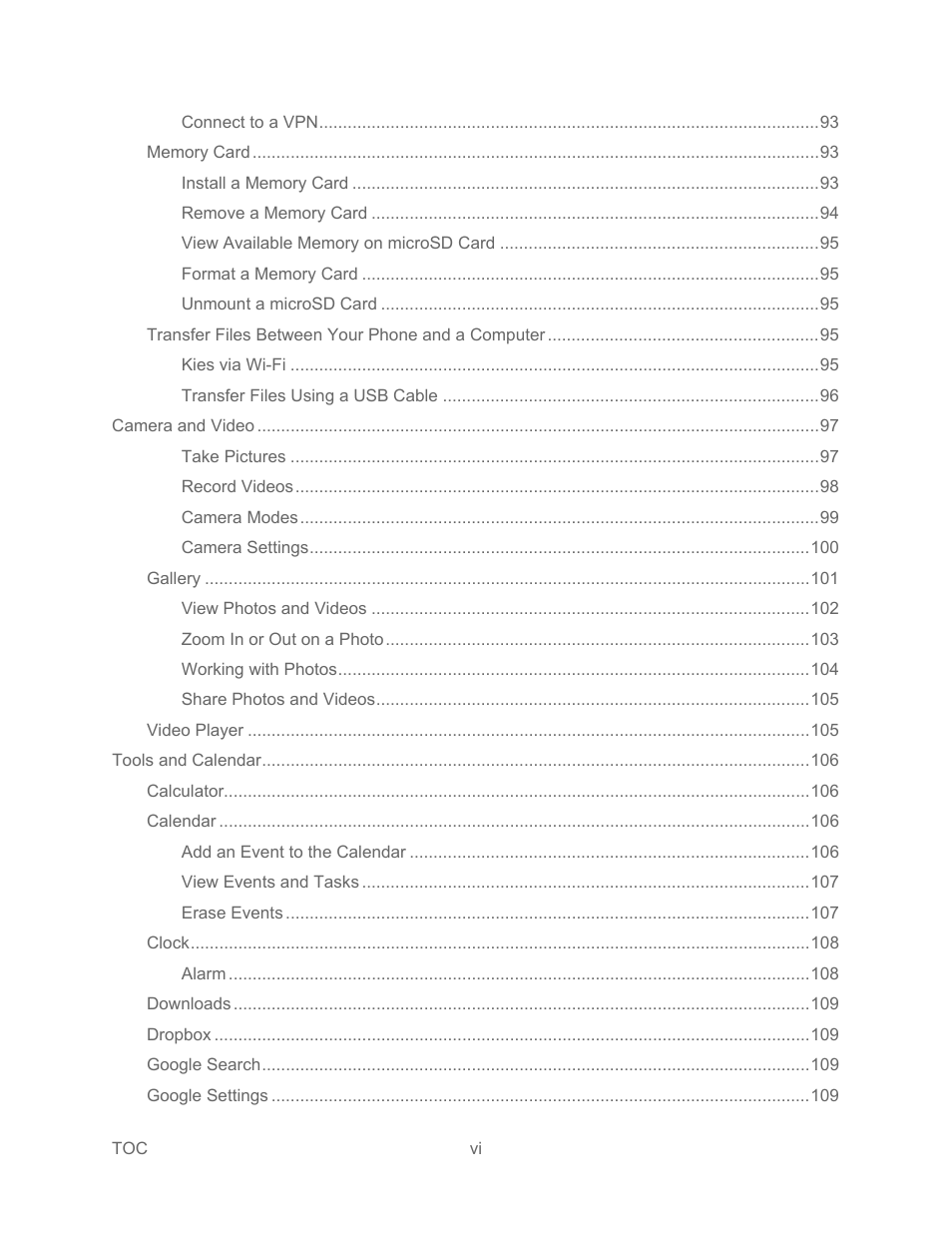 Samsung SPH-L600ZKASPR User Manual | Page 7 / 158