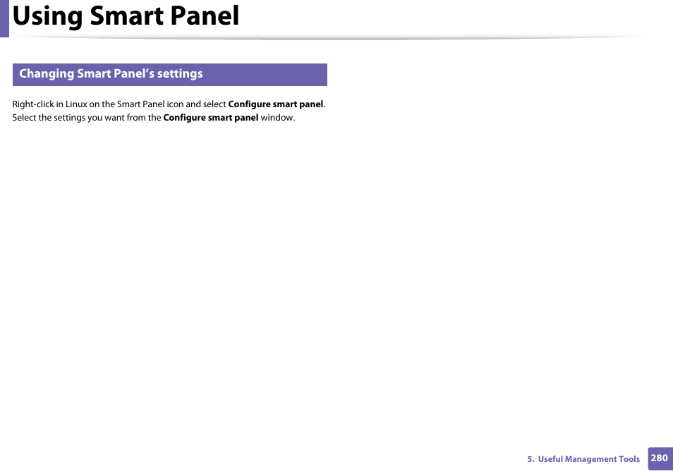 Using smart panel | Samsung SCX-3405W-XAC User Manual | Page 280 / 331