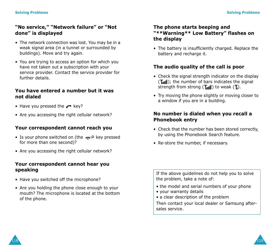 Samsung SGH-V206MSAAWS User Manual | Page 61 / 85