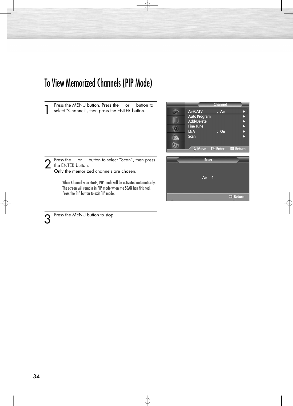 Samsung PL50D4HX-STR User Manual | Page 34 / 112