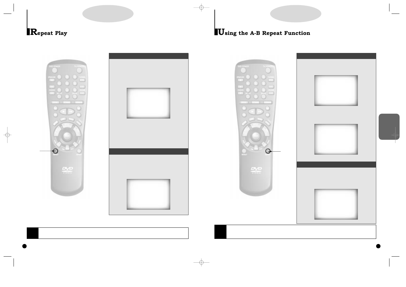 Repeat play, Using the a-b repeat function, 1,2, a a | 1,2 a a | Samsung DVD-C600-XAA User Manual | Page 12 / 22