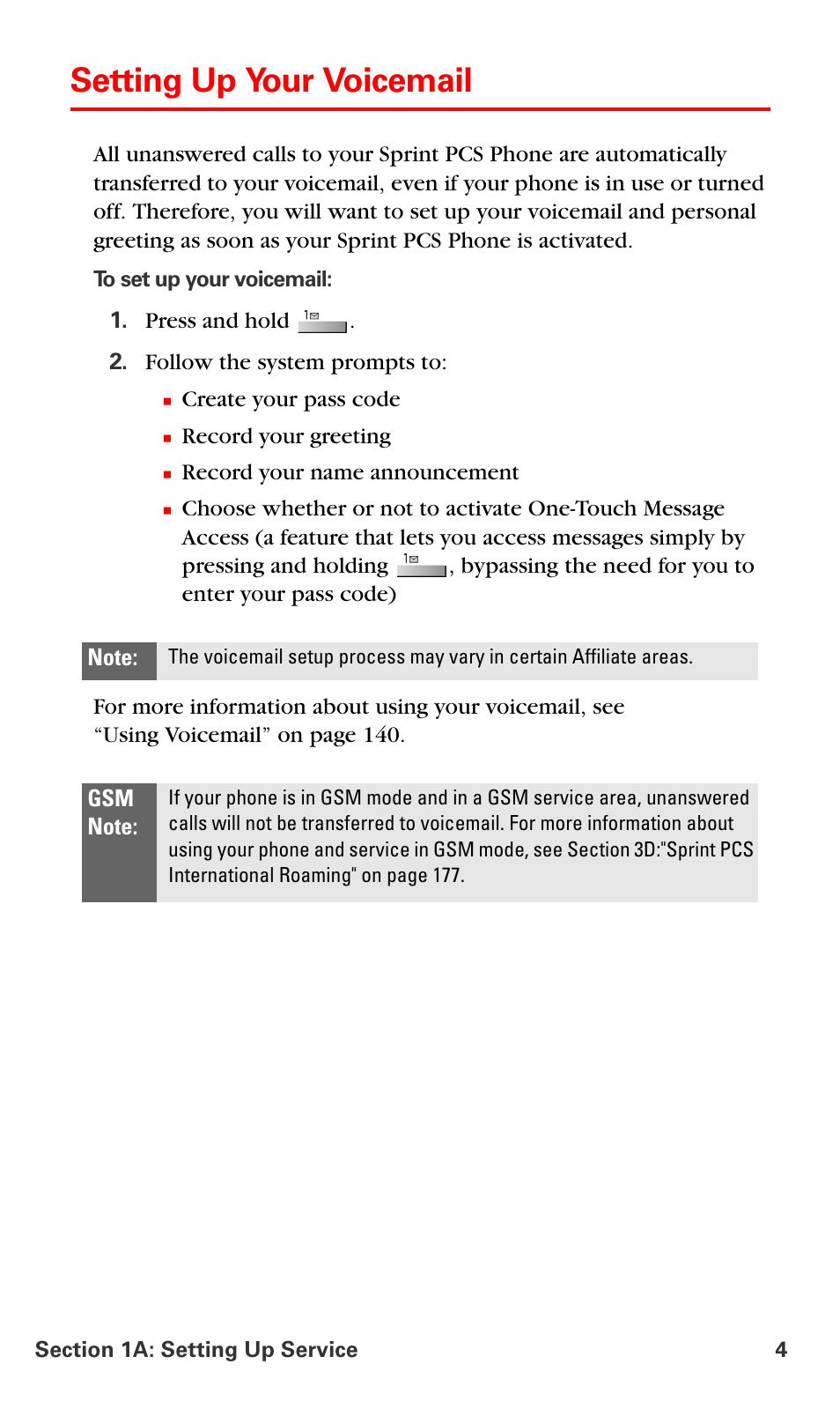 Setting up your voicemail | Samsung SPH-A790ZKSXAR User Manual | Page 13 / 241