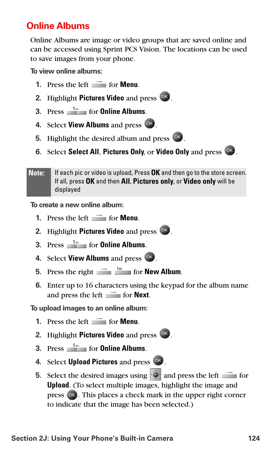 Online albums | Samsung SPH-A790ZKSXAR User Manual | Page 133 / 241