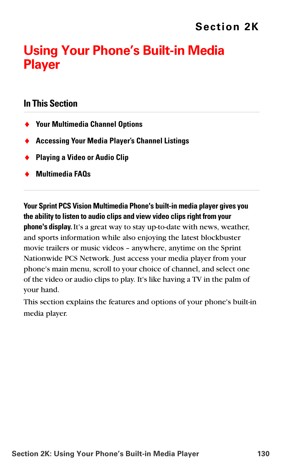 Using your phone’s built-in media player, 2k.using your phone’s built-in media player | Samsung SPH-A790ZKSXAR User Manual | Page 139 / 241
