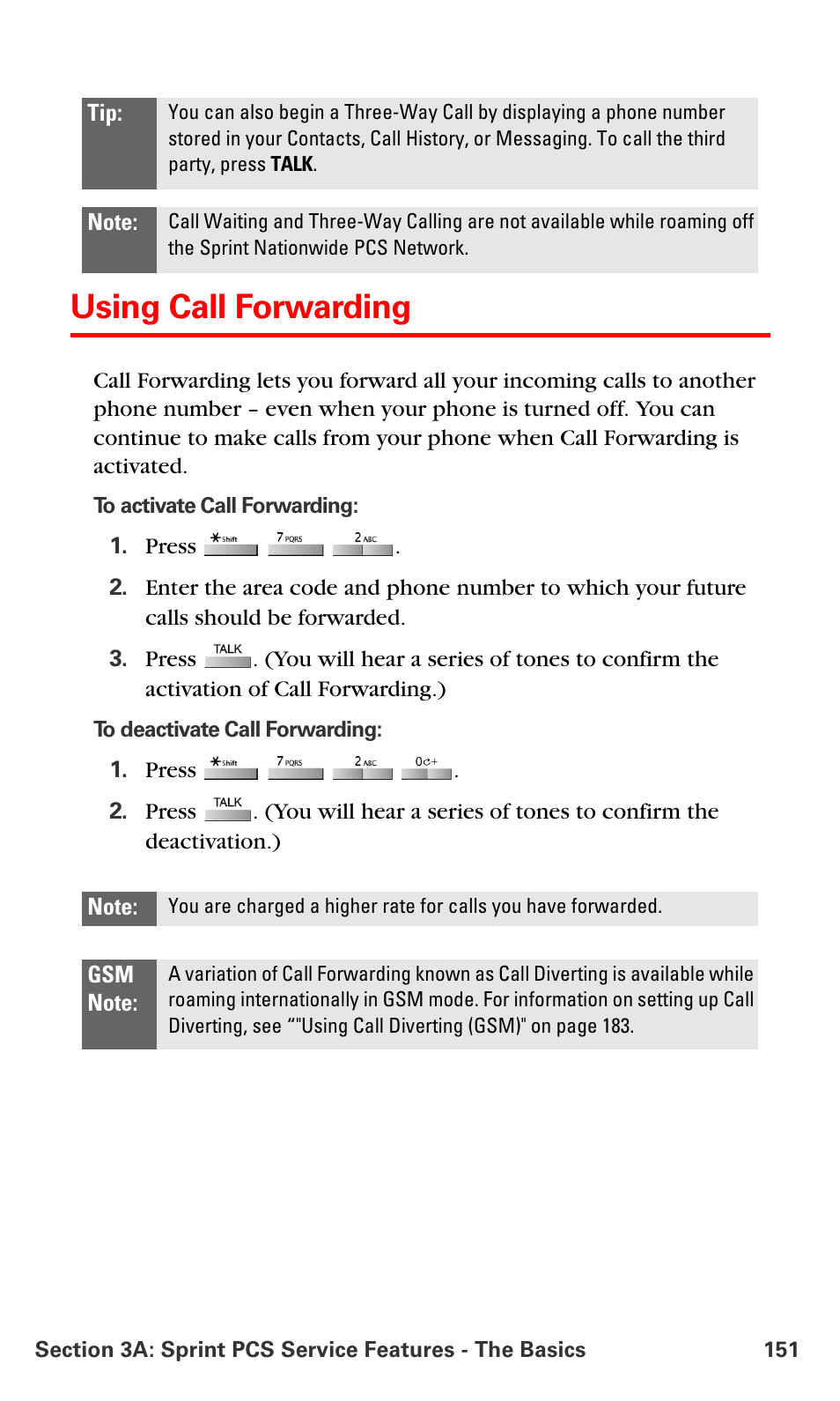 Using call forwarding | Samsung SPH-A790ZKSXAR User Manual | Page 160 / 241