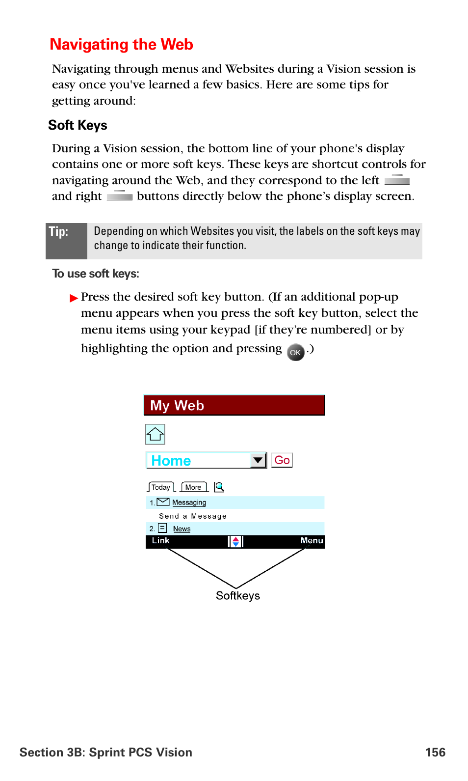 Navigating the web | Samsung SPH-A790ZKSXAR User Manual | Page 165 / 241