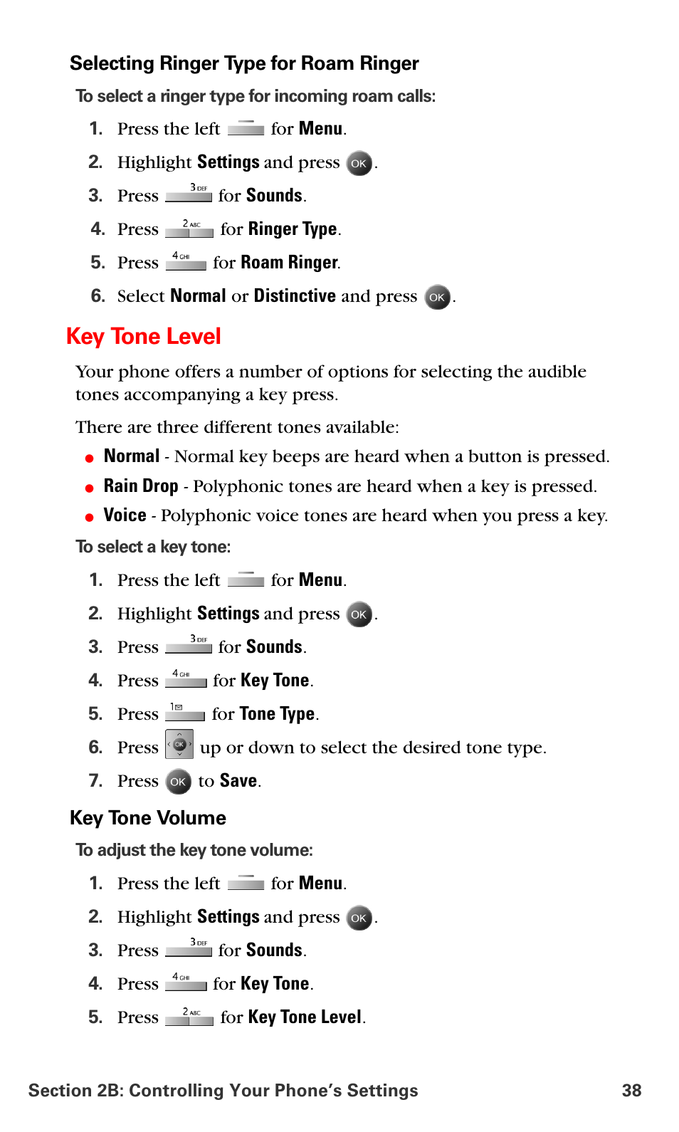 Key tone level | Samsung SPH-A790ZKSXAR User Manual | Page 47 / 241