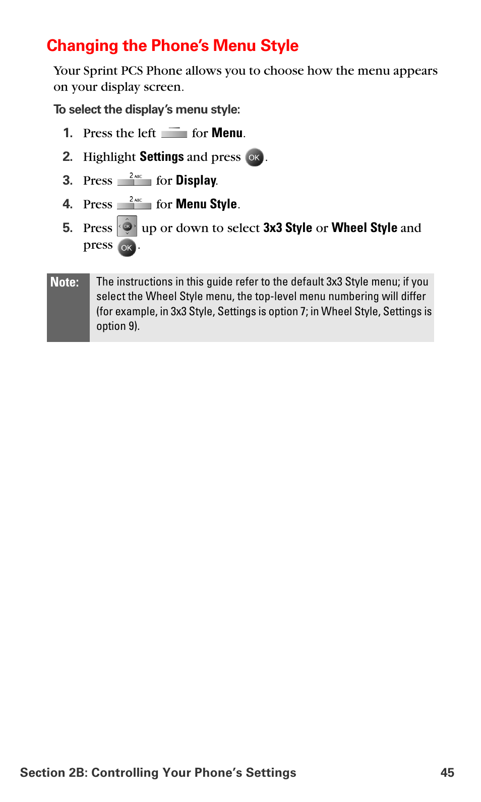 Changing the phone’s menu style | Samsung SPH-A790ZKSXAR User Manual | Page 54 / 241