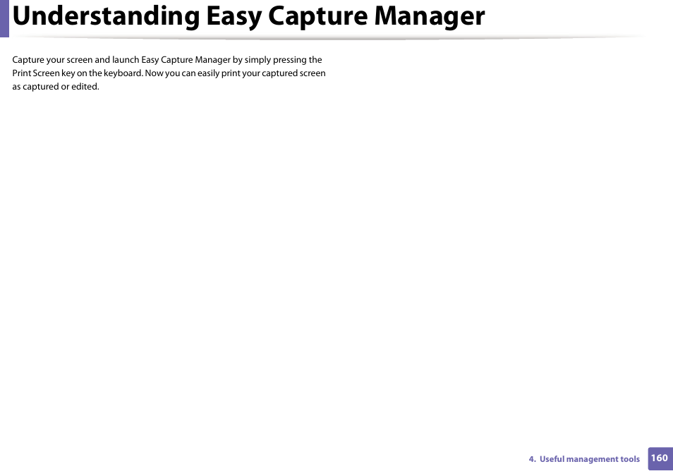 Understanding easy capture manager | Samsung ML-2165W-XAC User Manual | Page 160 / 211