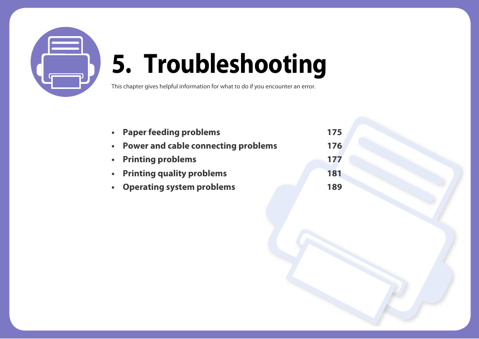 Troubleshooting | Samsung ML-2165W-XAC User Manual | Page 174 / 211