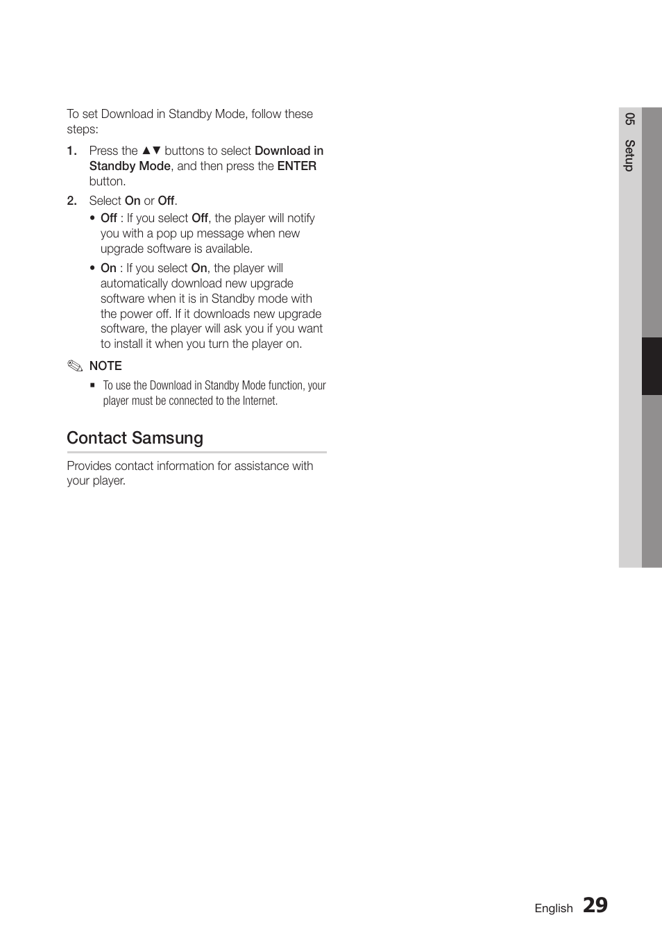 Contact samsung | Samsung BD-D6500-ZA User Manual | Page 45 / 81