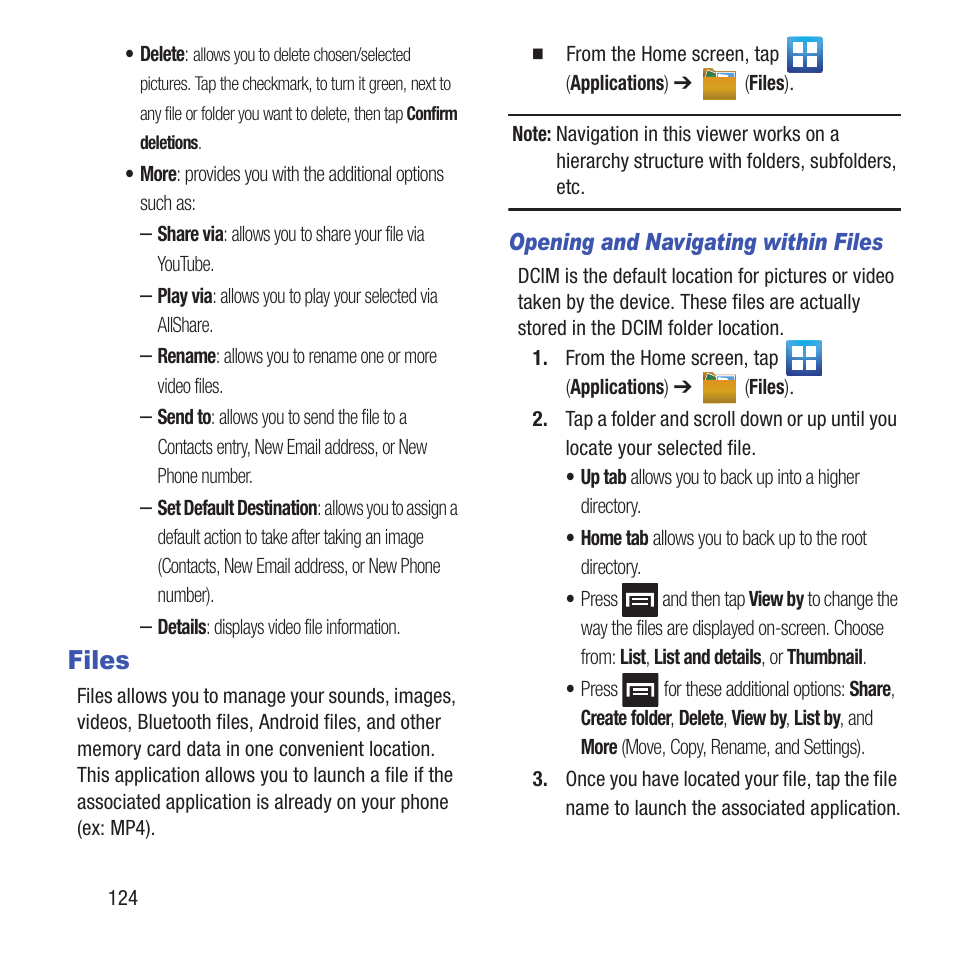 Files | Samsung SGH-T679DBWTMB User Manual | Page 128 / 278