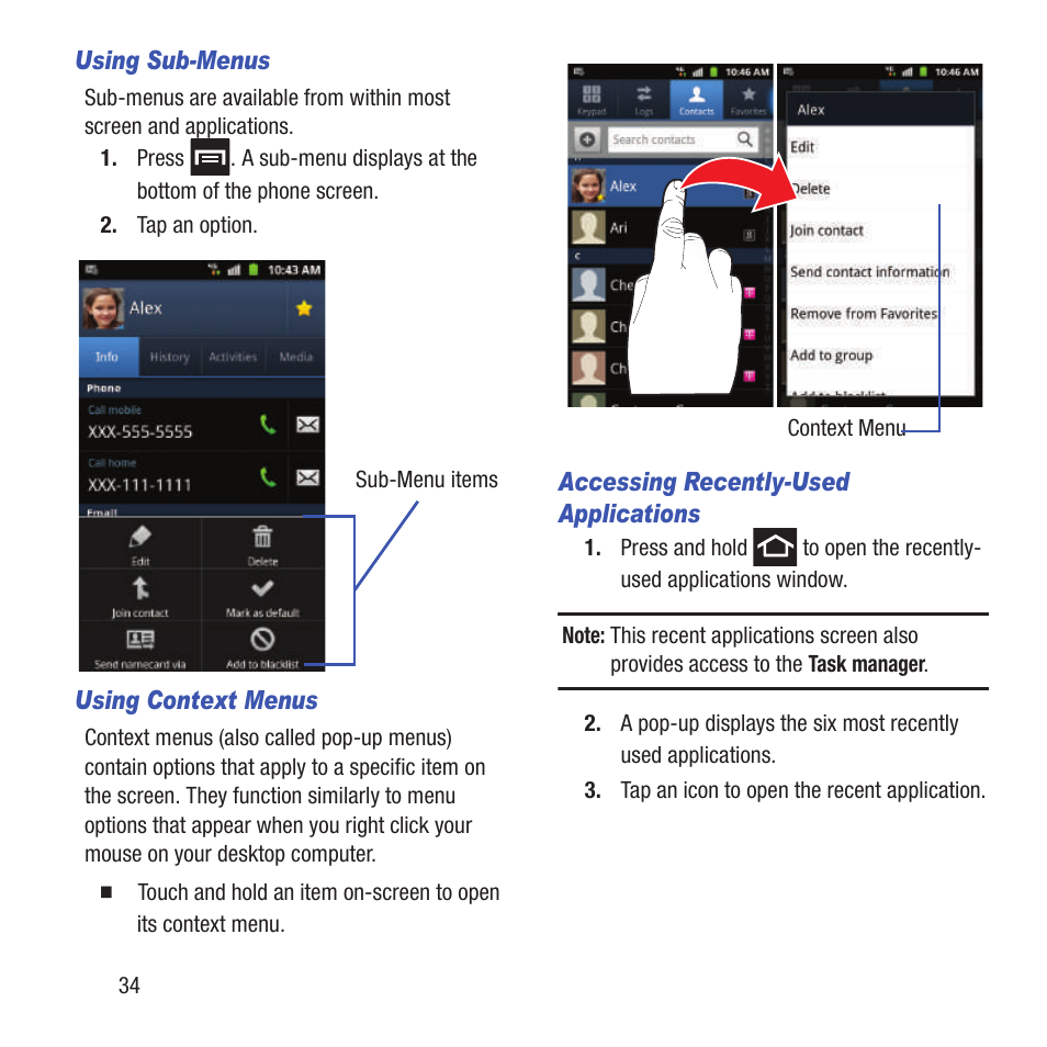Samsung SGH-T679DBWTMB User Manual | Page 38 / 278