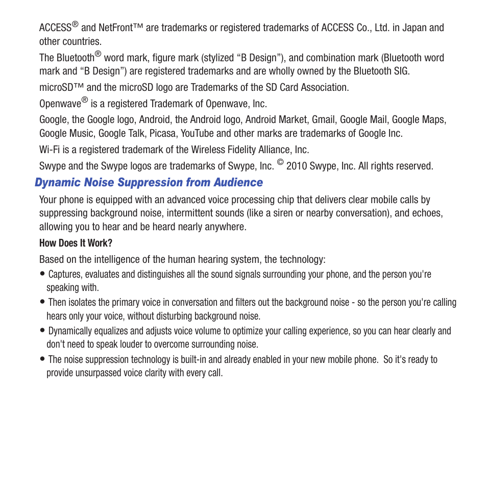 Samsung SGH-T679DBWTMB User Manual | Page 4 / 278