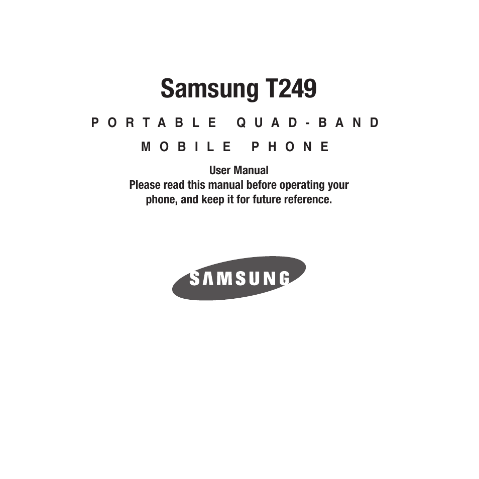 Samsung SGH-T249DABTMB User Manual | 144 pages