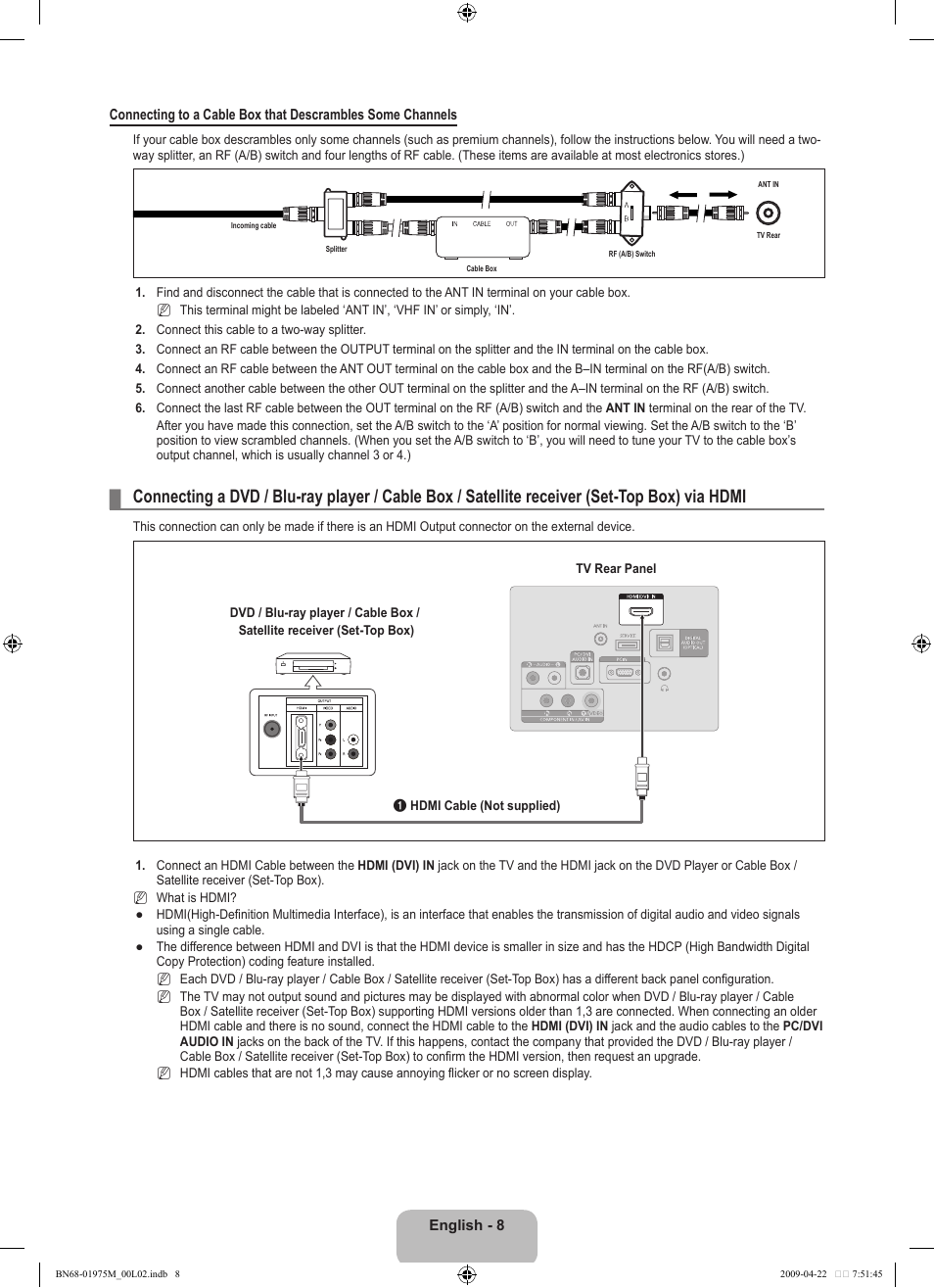 Samsung LN22B350F2DXZA User Manual | Page 10 / 69