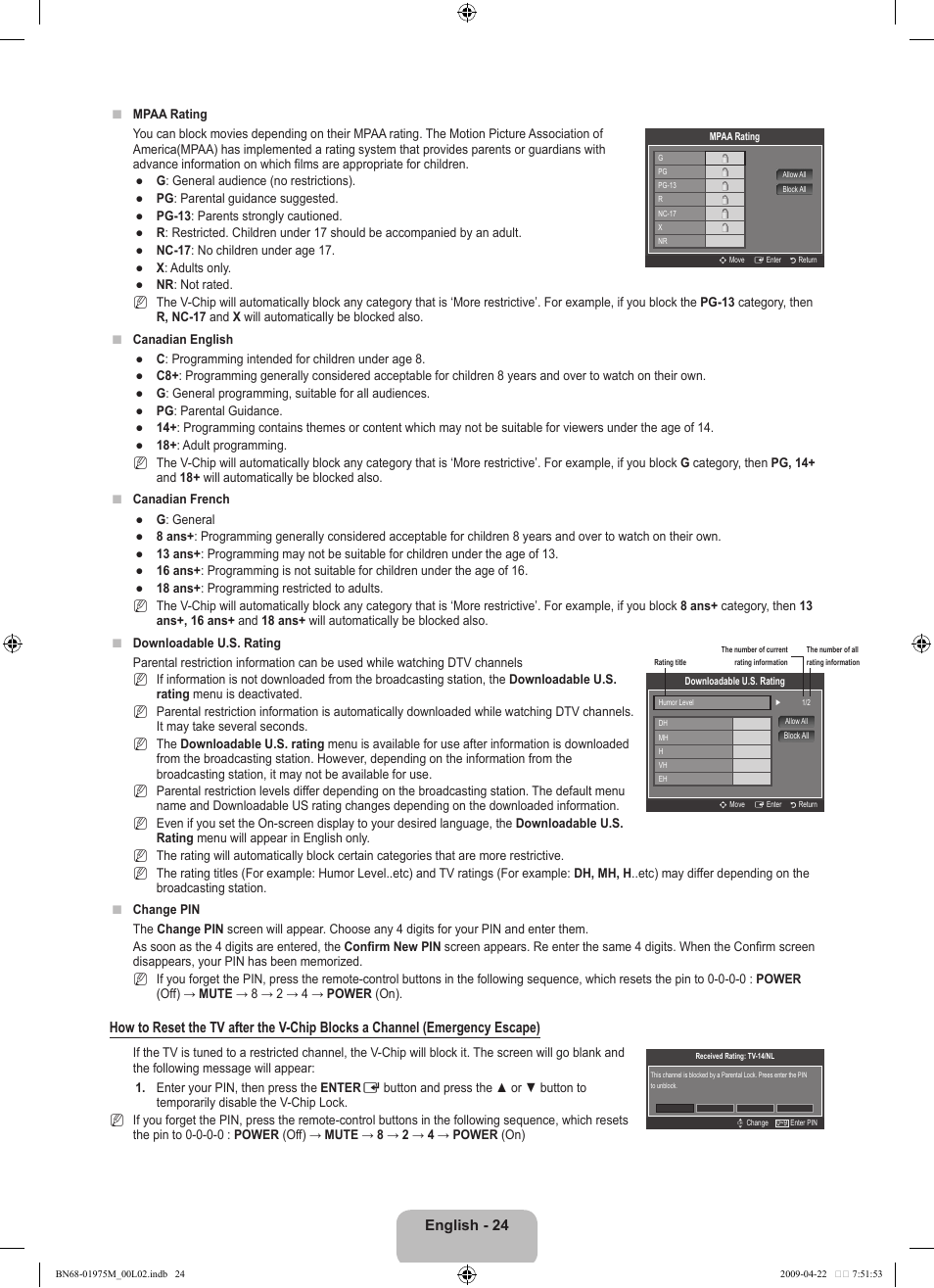 Samsung LN22B350F2DXZA User Manual | Page 26 / 69