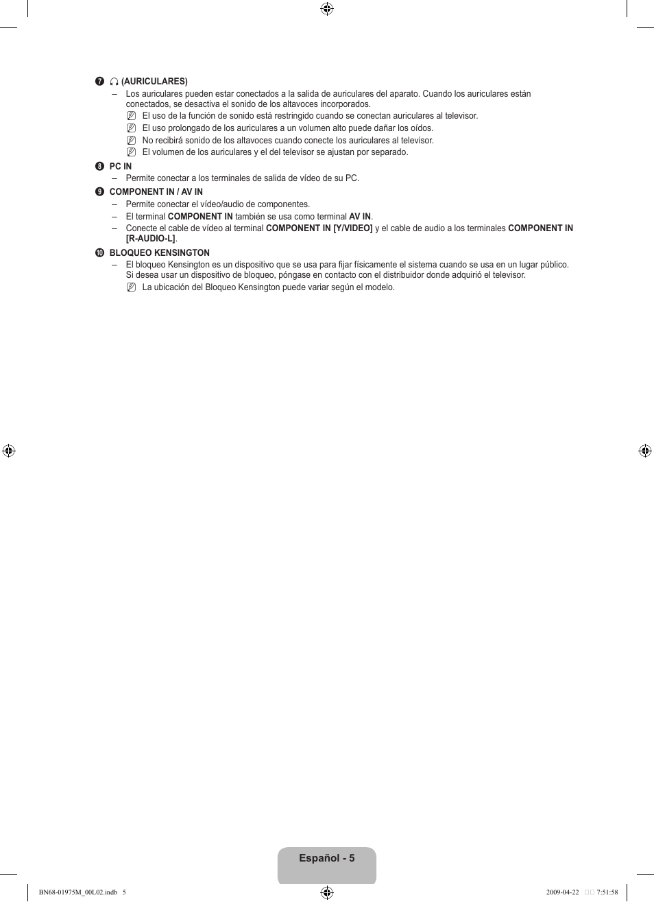 Samsung LN22B350F2DXZA User Manual | Page 41 / 69