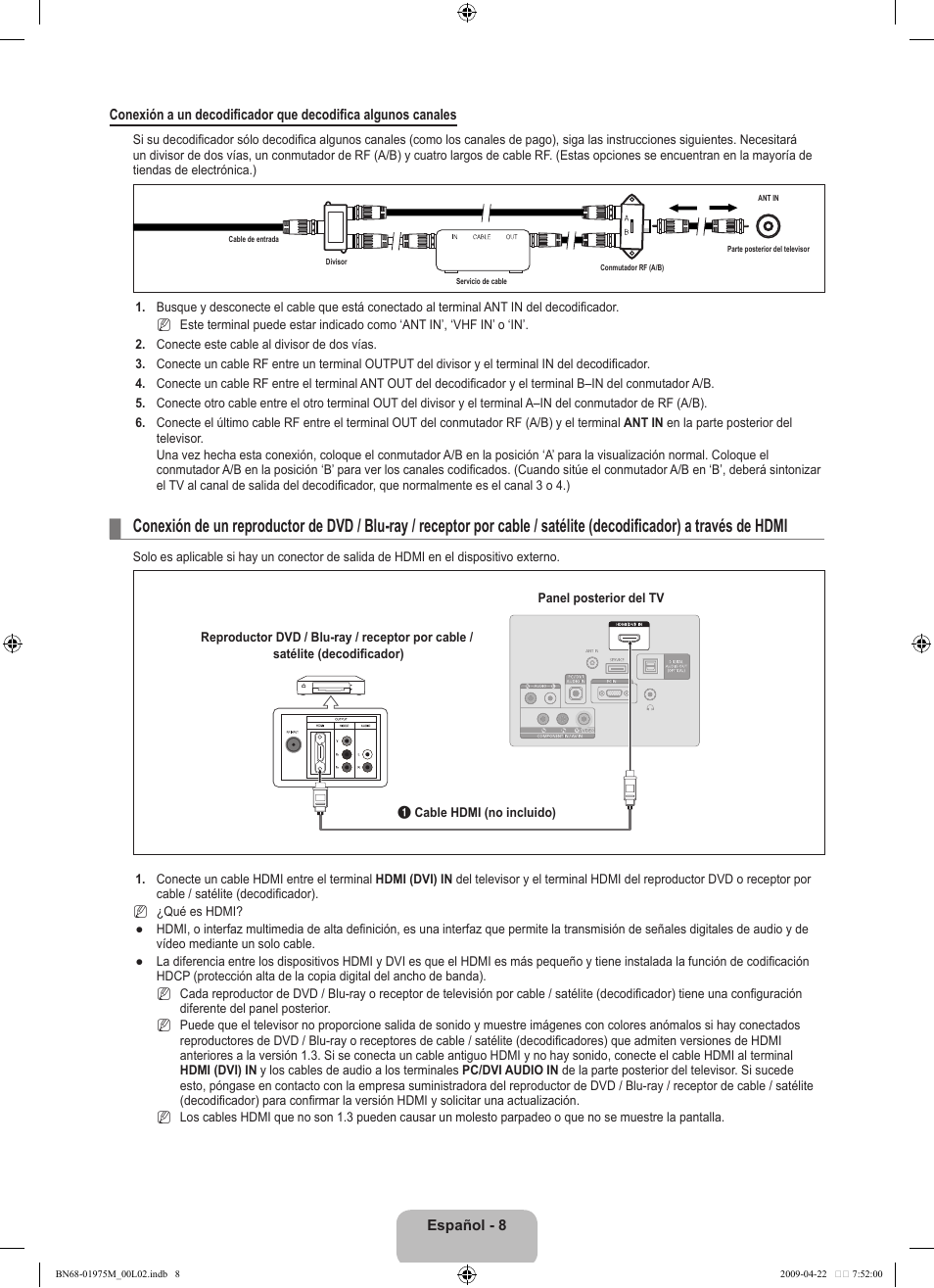 Samsung LN22B350F2DXZA User Manual | Page 44 / 69