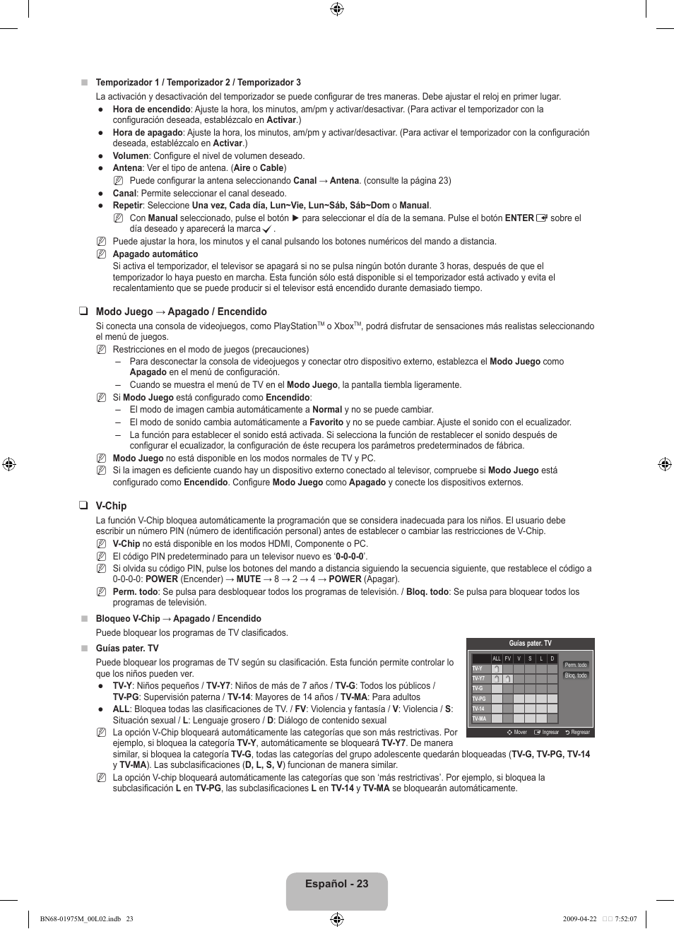 Samsung LN22B350F2DXZA User Manual | Page 59 / 69