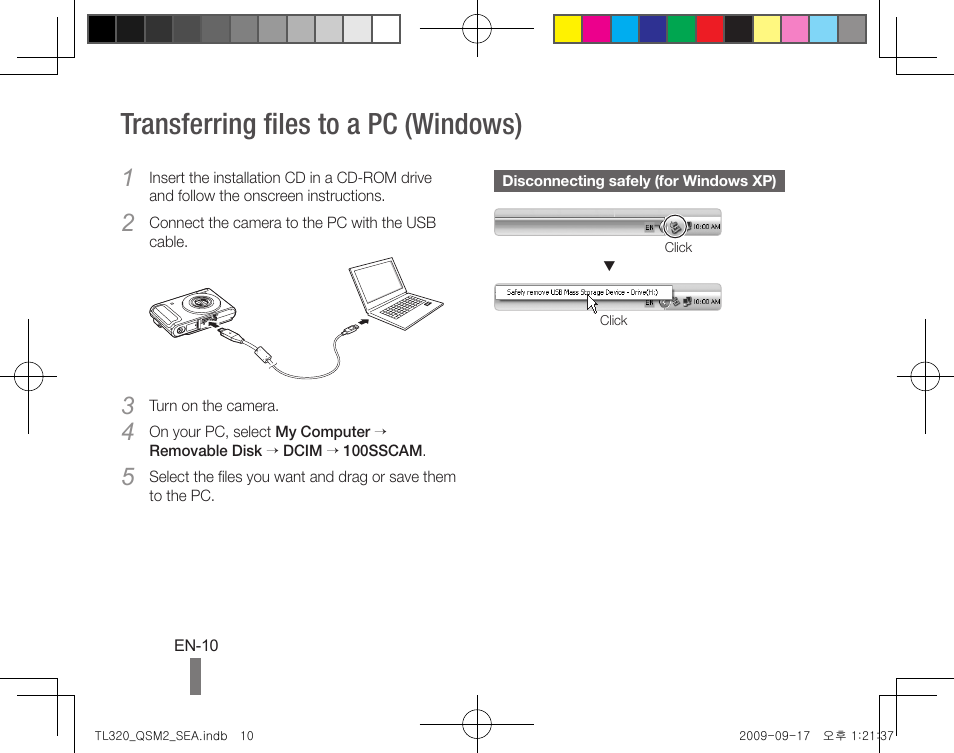 Transferring files to a pc (windows) | Samsung EC-TL320BBP-US User Manual | Page 10 / 24