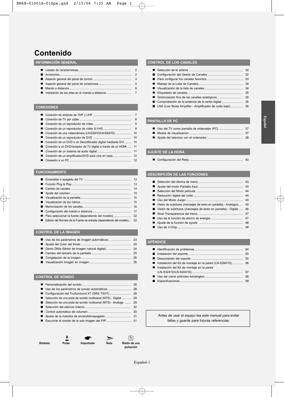 Samsung LNS4041DX-XAP User Manual | Page 121 / 179