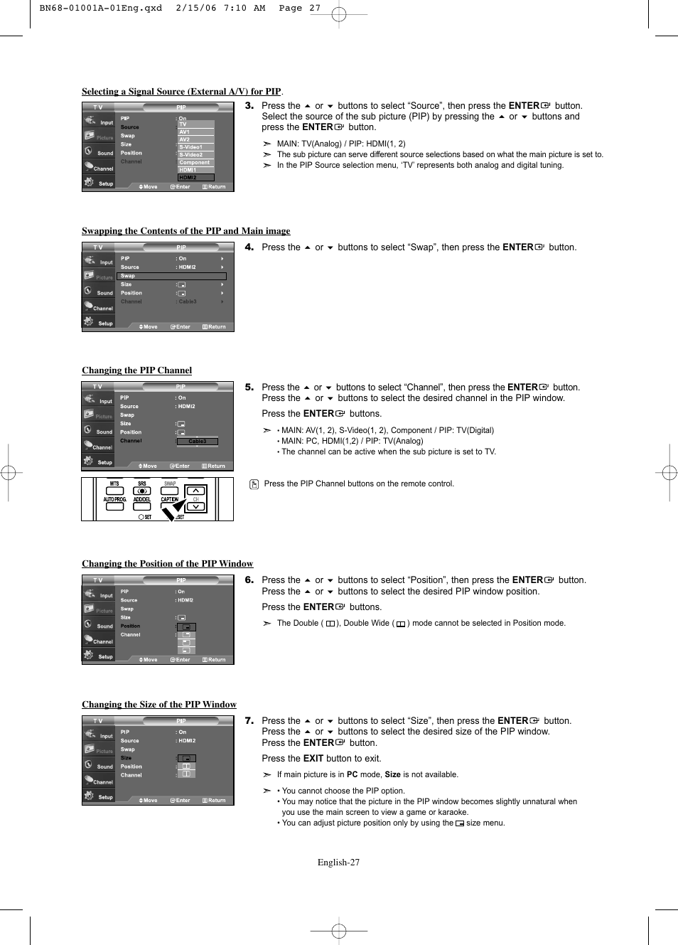 Samsung LNS4041DX-XAP User Manual | Page 29 / 179