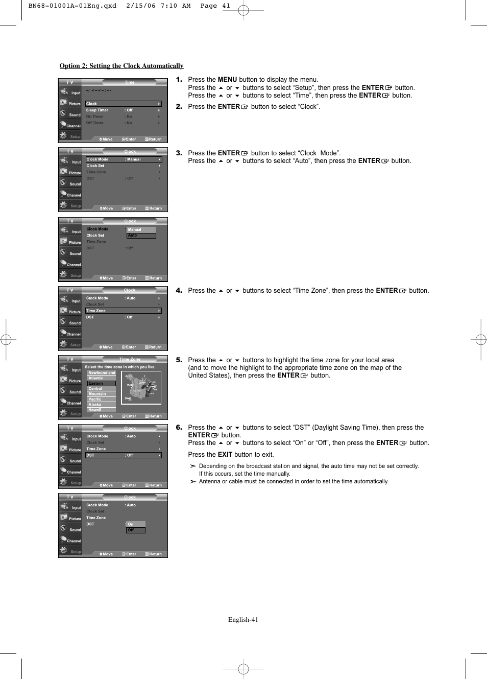 Samsung LNS4041DX-XAP User Manual | Page 43 / 179