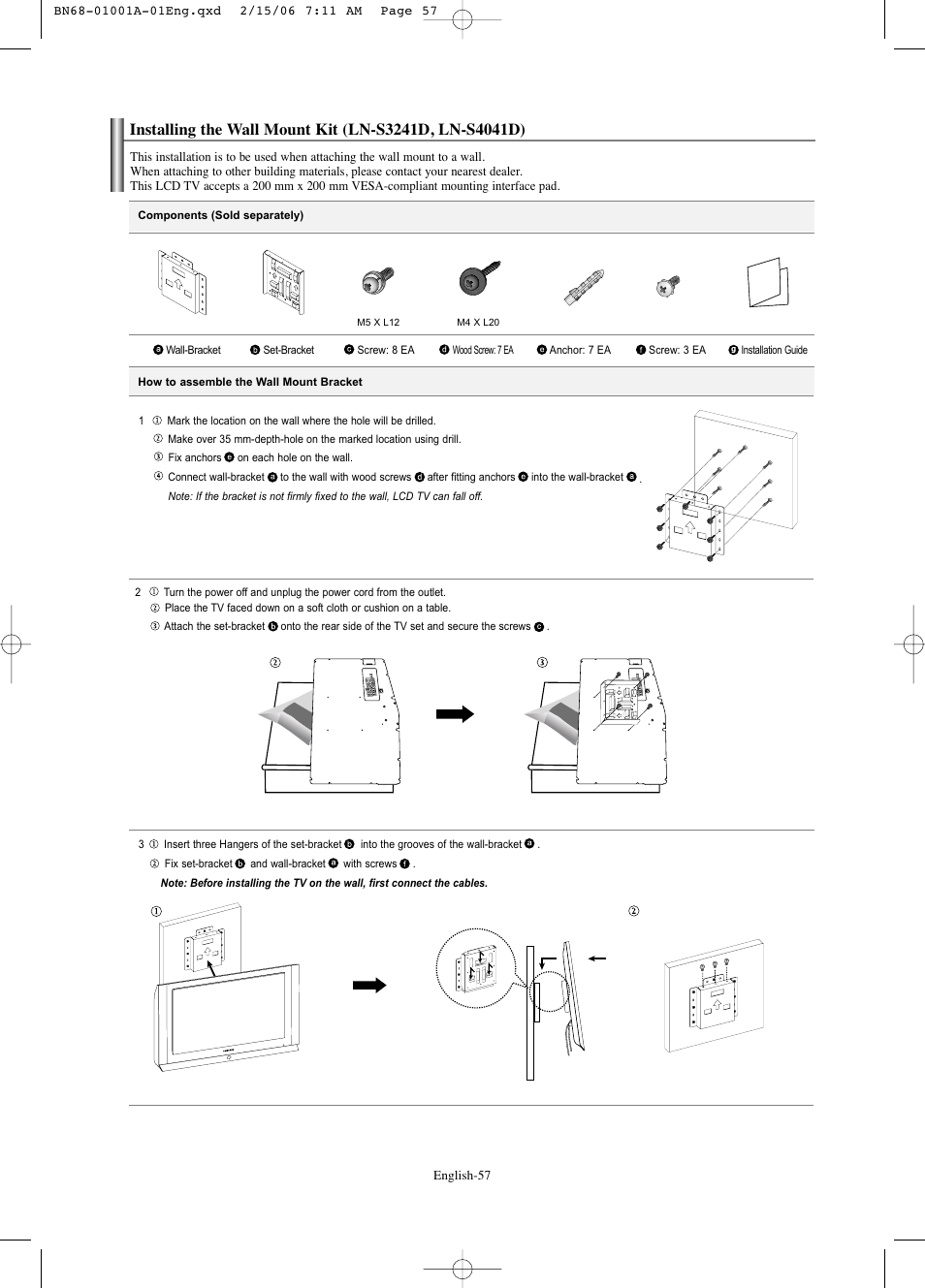 Samsung LNS4041DX-XAP User Manual | Page 59 / 179