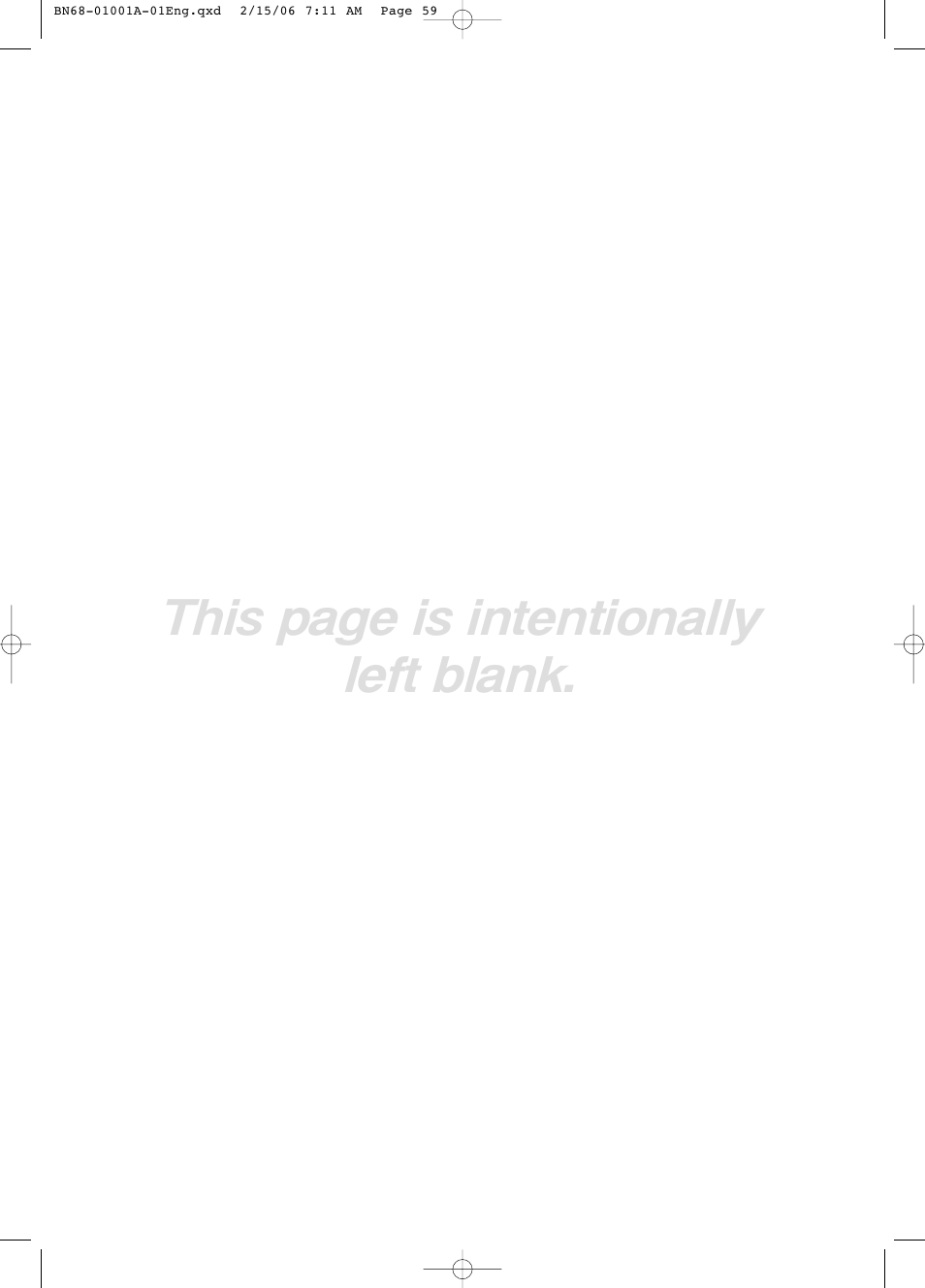 This page is intentionally left blank | Samsung LNS4041DX-XAP User Manual | Page 61 / 179
