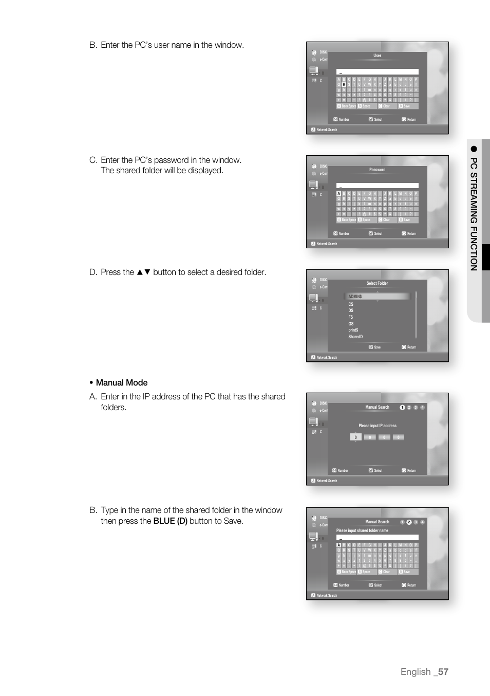 English | Samsung BD-P4600-XAA User Manual | Page 57 / 103