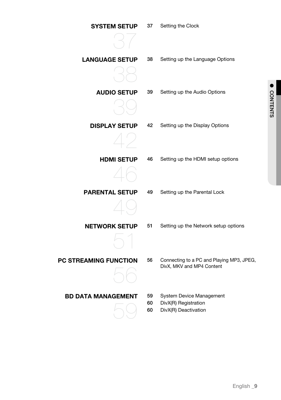 Samsung BD-P4600-XAA User Manual | Page 9 / 103