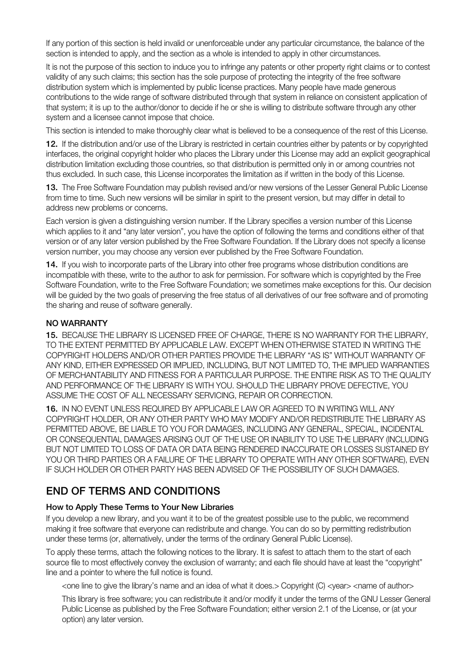 End of terms and conditions | Samsung BD-P4600-XAA User Manual | Page 99 / 103