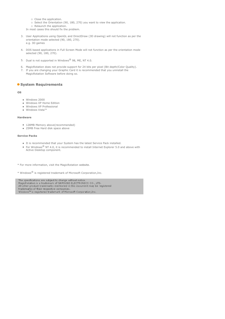 System requirements | Samsung LS24EDBLB-XAA User Manual | Page 40 / 56