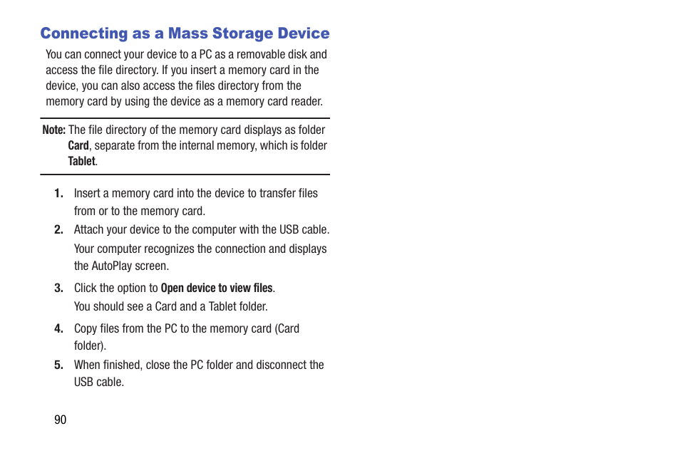 Connecting as a mass storage device | Samsung SGH-I467ZWAATT User Manual | Page 97 / 201