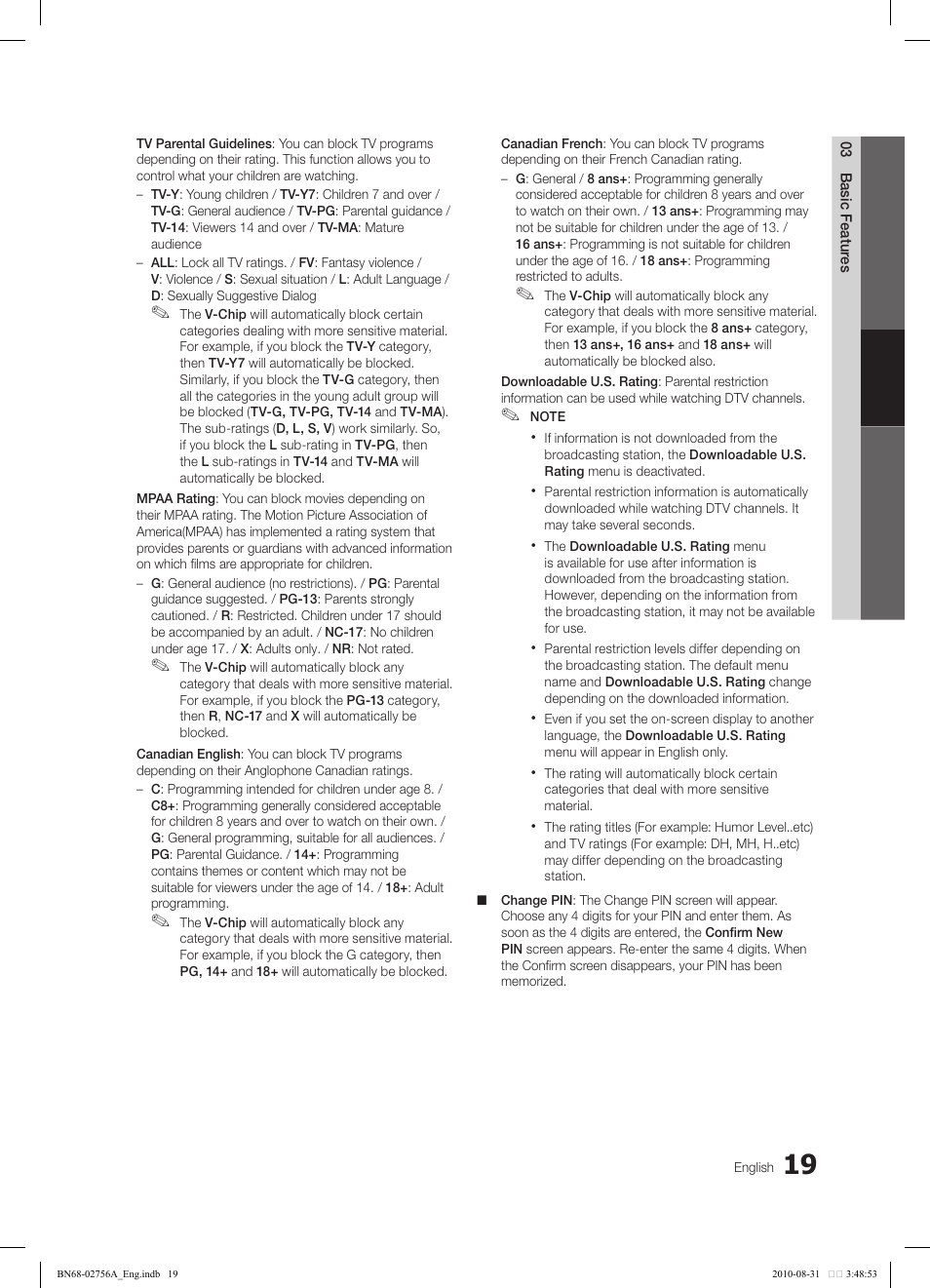 Samsung LN32C540F2DXZA User Manual | Page 19 / 41